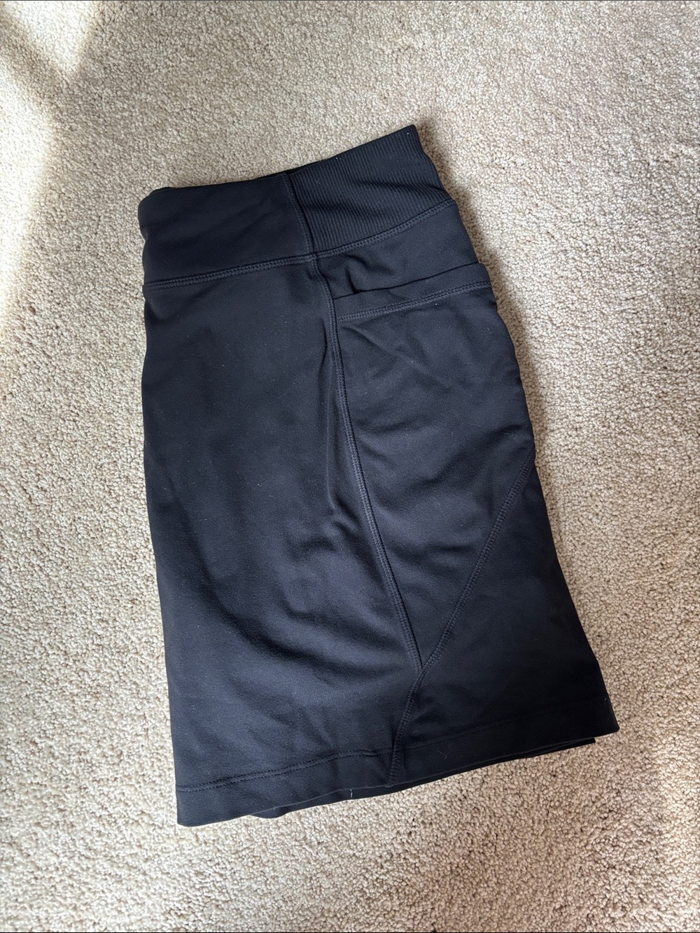 Athleta Black Active Mini Skort with Side Pockets